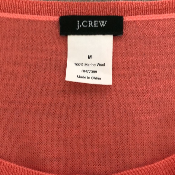 J. Crew Coral Cardigan Size M - Picture 3 of 3